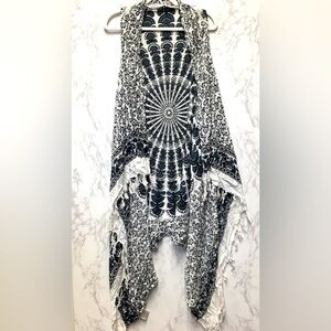 UCHO Bali Sequins Sarong Vest 100% Rayon Beach Vacation Travel Summer One Size